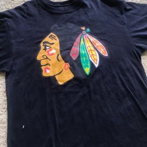 Black Scale Black Short Sleeve Tee with Multicolor Graphic Feathers